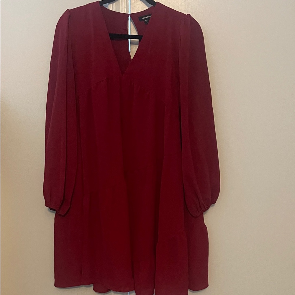 Mittoshop Red Long Sleeve Dress